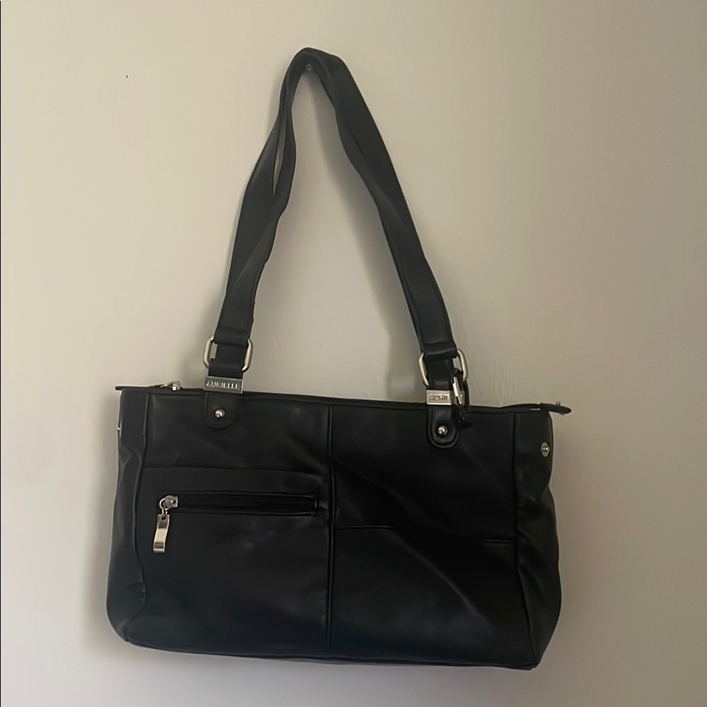 Black Leather Shoulder Bag